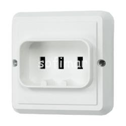 Base Clavija Horno ONLEX BLANCA 25 A. - Imagen 1