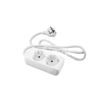 BASE ONLEX BLANCA 2TOMAS CABLE 1,5MT - Imagen 1