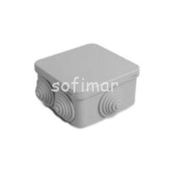 Caja estanca 85x85x45 con conos, con tapa de presión - Imagen 1