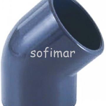 Codo 45º Pegar Pegar PVC - Imagen 1