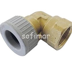 Codo 90º Rosca Hembra Polibutileno (PB) - Imagen 1