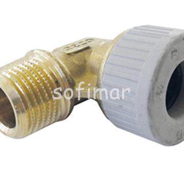 Codo 90º Rosca Macho Polibutileno (PB) - Imagen 1