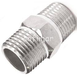 Contrarrosca Macho Macho Inox 316 ISO 4144 - Imagen 1