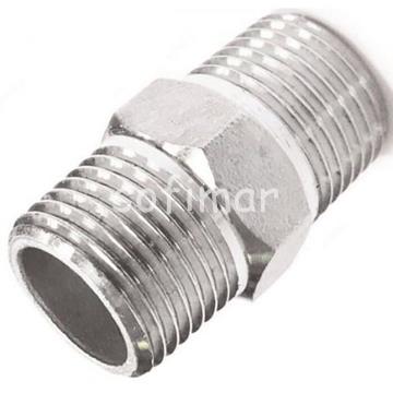 Contrarrosca Macho Macho Inox 316 ISO 4144 - Imagen 1