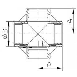 Cruz Inox 316 ISO4144 - Imagen 2