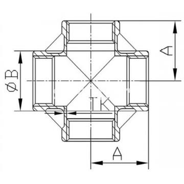 Cruz Inox 316 ISO4144 - Imagen 2