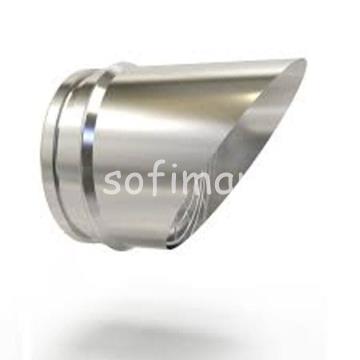 Deflector Horizontal Inox Simple Convesa - Imagen 1