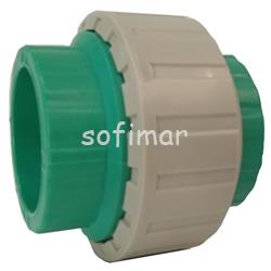 ENLACE DE 3 PIEZAS PPR PN10 - Imagen 1