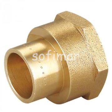 Enlace Hembra Roscar Soldar Tubo Cobre - Imagen 1