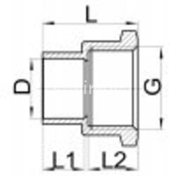 Enlace Hembra Roscar Soldar Tubo Cobre - Imagen 2