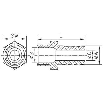 Entronque Manguera Inox 316 ISO - Imagen 2
