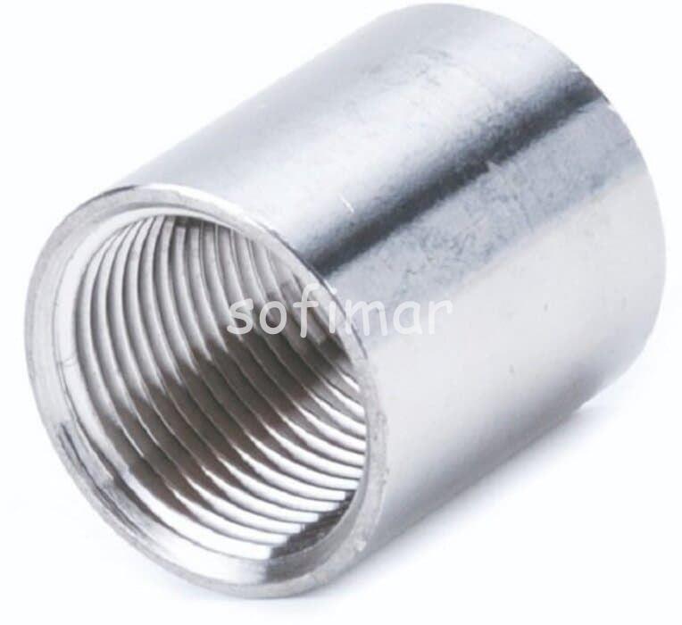 Manguito Hembra Hembra Inox 316 ISO 4144 - Imagen 1