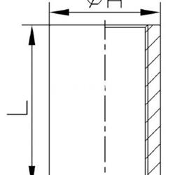 Manguito Hembra Hembra Inox 316 ISO 4144 - Imagen 2