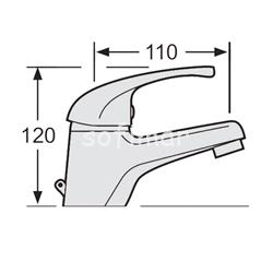 Monomando de lavabo Aries - Imagen 2