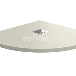 Plato de ducha semicircular resina Ardesia Plus - Imagen 2