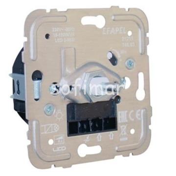 Regulador/Conmutador de luz Rotativo Electrónico para Lámparas de bajo consumo de 250 W/VA r.L - Imagen 1