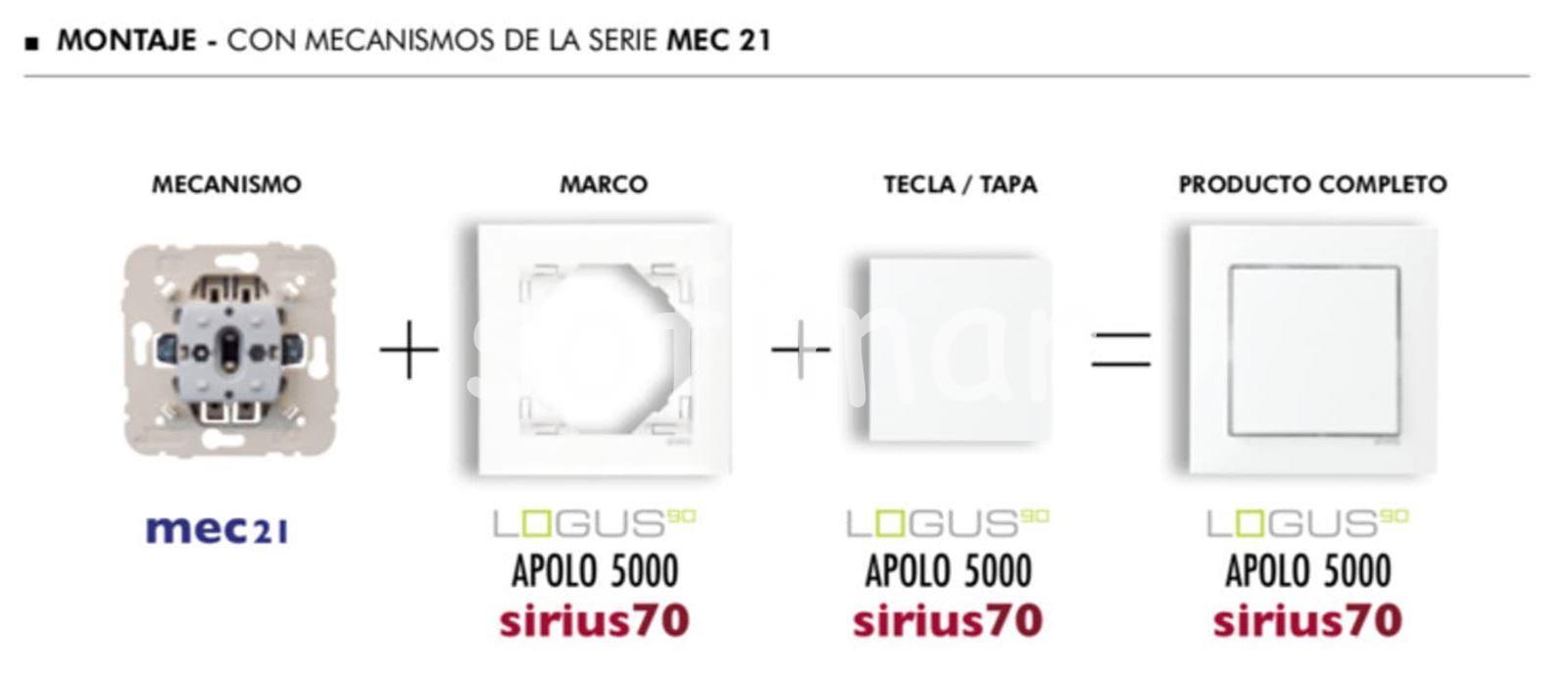 Tapa con Protección para base Schuko Logus 90 - Imagen 9