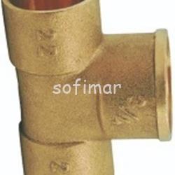 Tes Hembra Roscar Soldar Tubo Cobre - Imagen 1