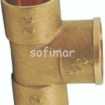 Tes Hembra Roscar Soldar Tubo Cobre - Imagen 1