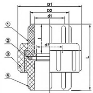 Tuerca Unión Pegar Pegar PVC - Imagen 2