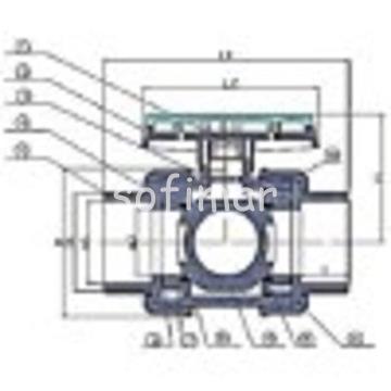 Válvula PP Roscar Doble para PE Negro - Imagen 2